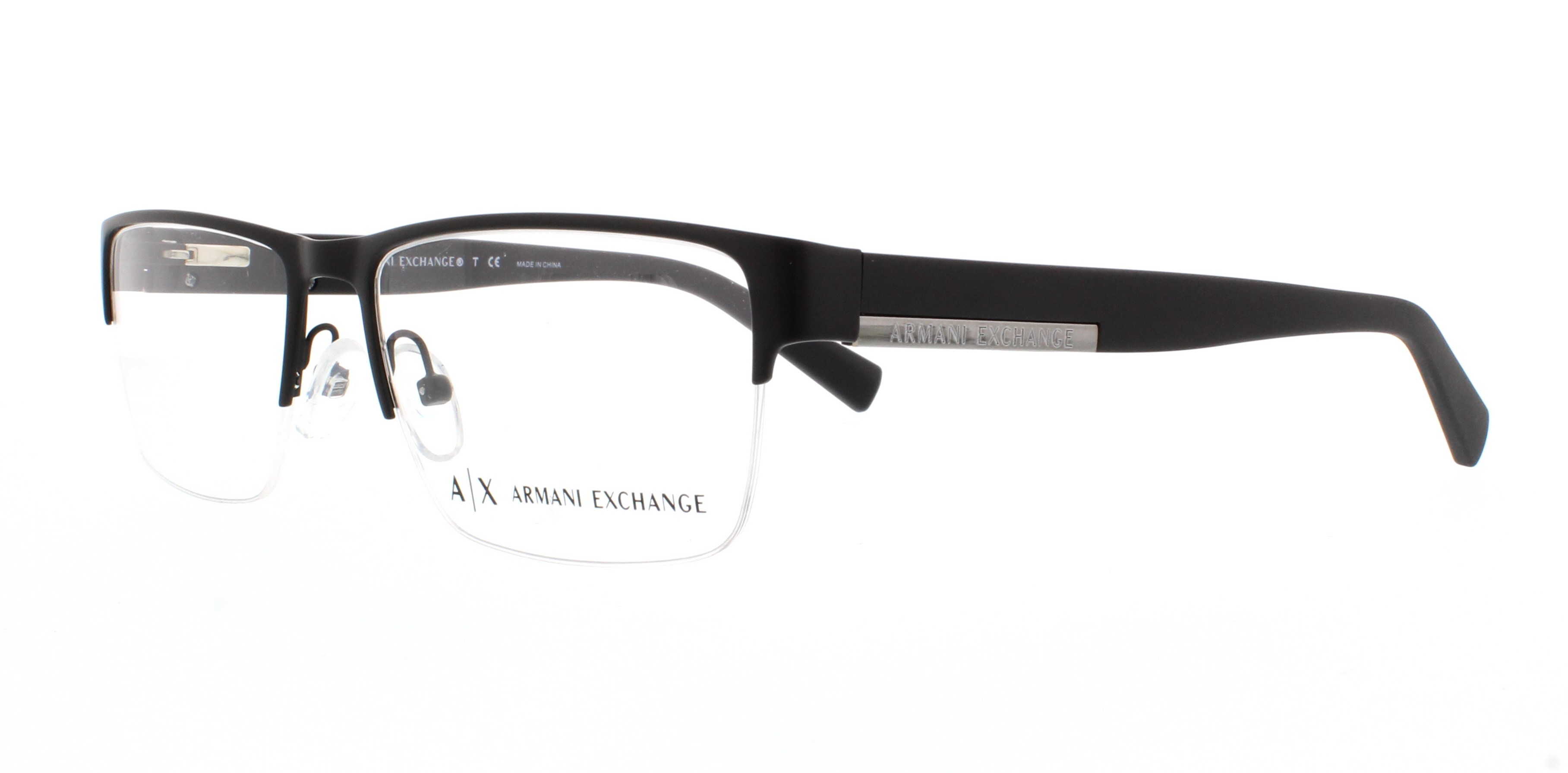 ARMANI EXCHANGE Eyeglasses AX1018 6063 Matte Black 54MM 8053672517521 ...