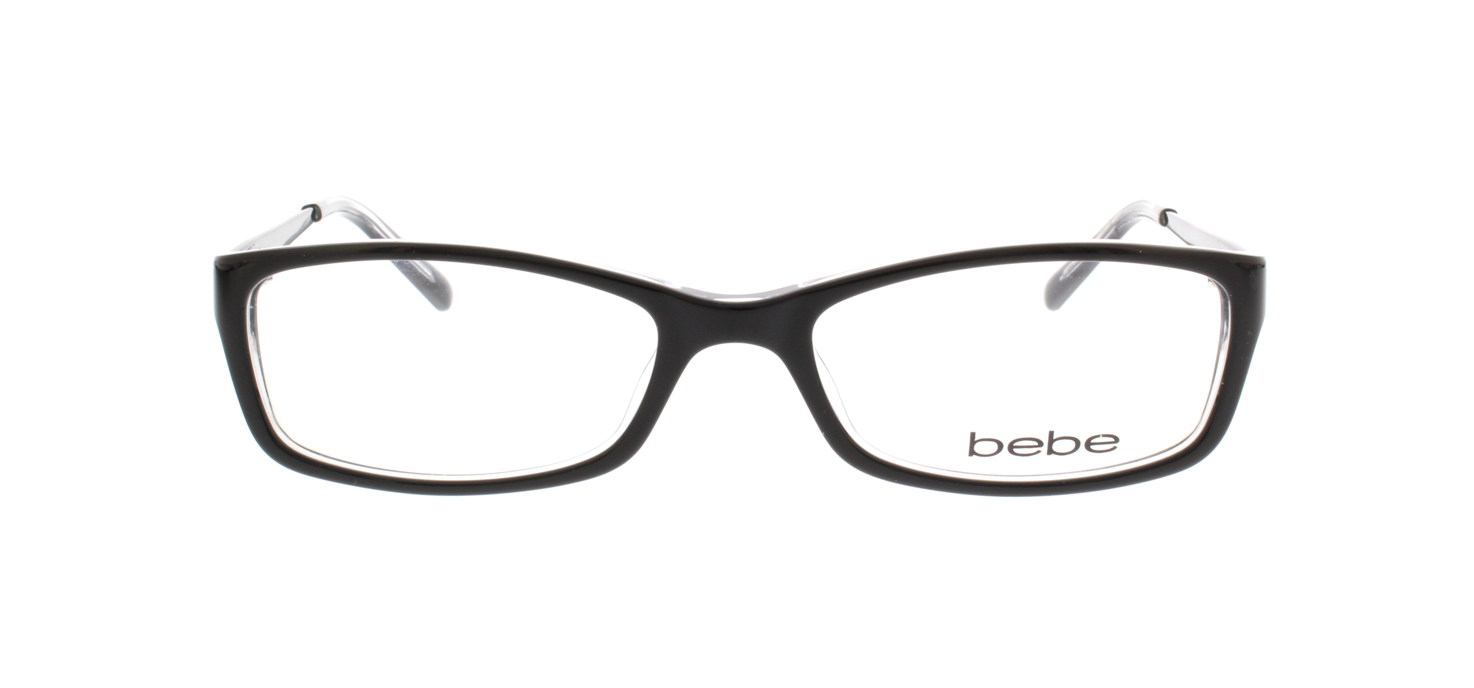 bebe eyeglasses black with rhinestones