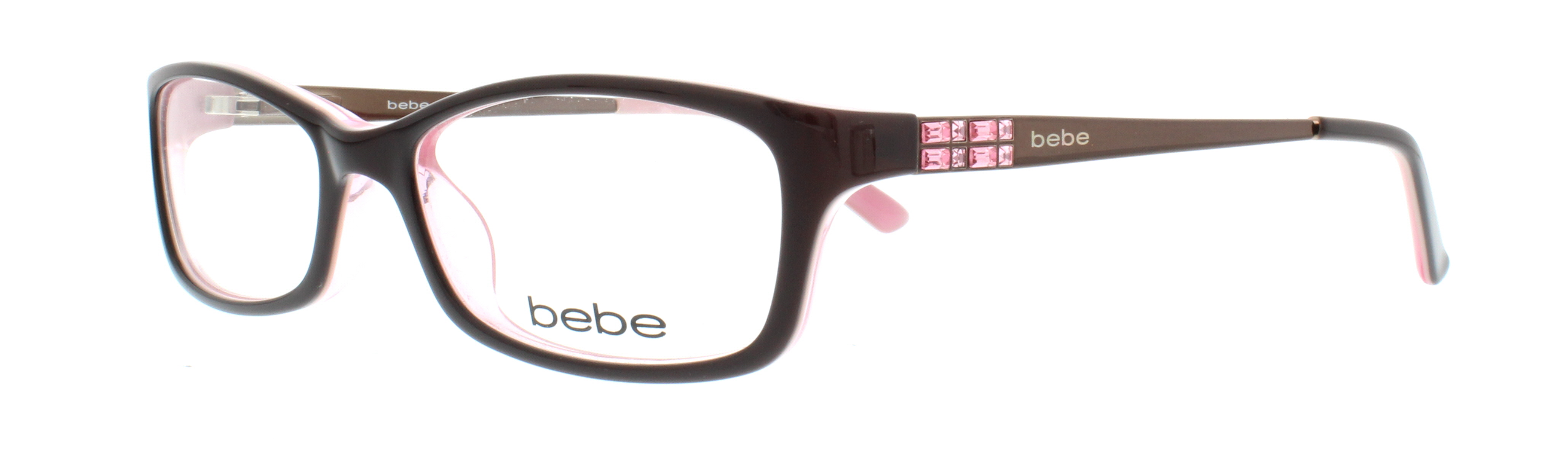 BEBE Eyeglasses BB5044 ENVY 607 Brown Rose 53MM | eBay
