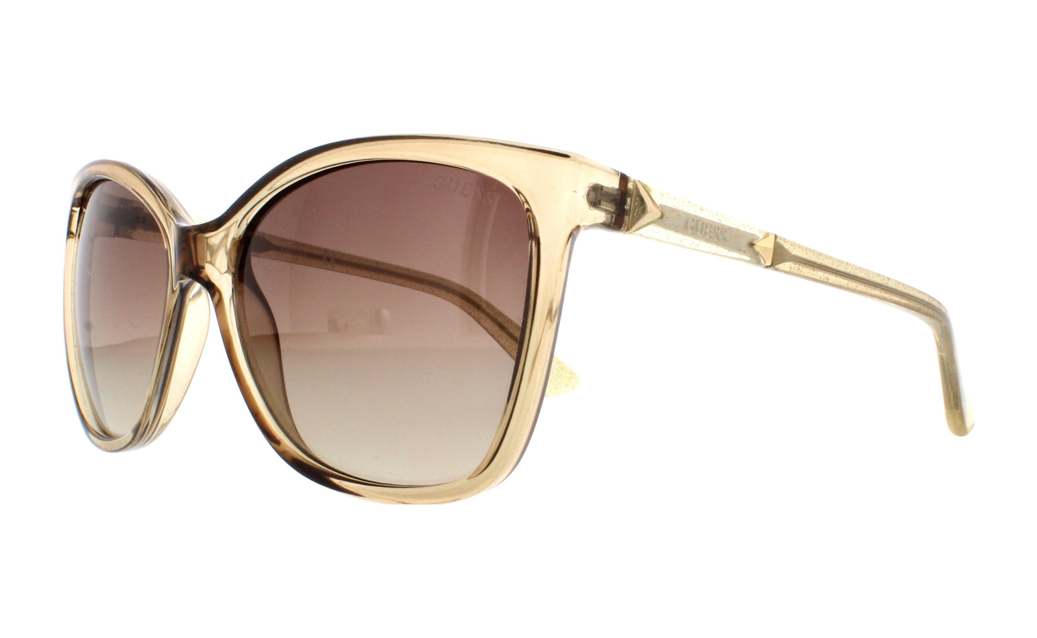 GUESS Sunglasses GU7456 57F Shiny Beige 58MM 648676220560 eBay