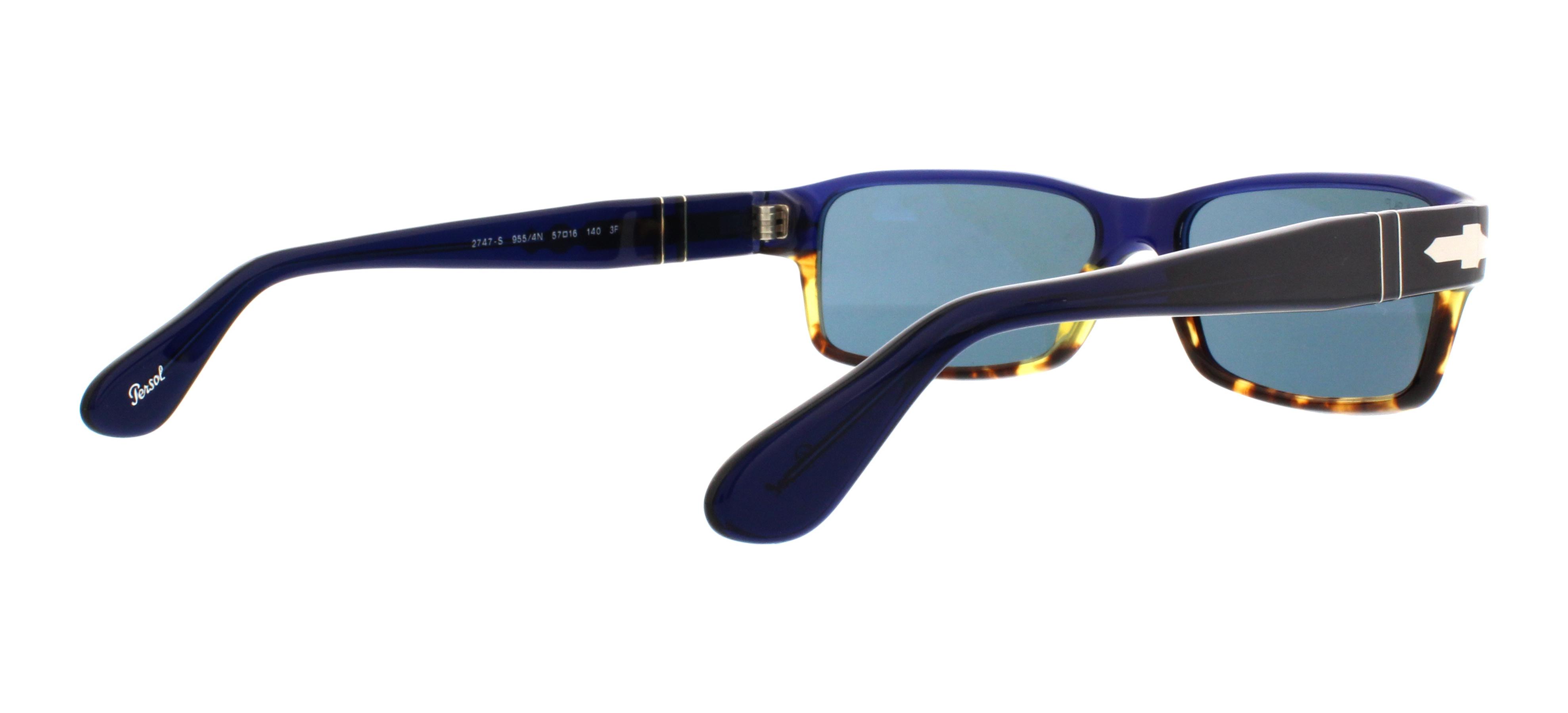PERSOL Sunglasses PO2747S 955/4N Havana Blue 57MM 692625018357 eBay