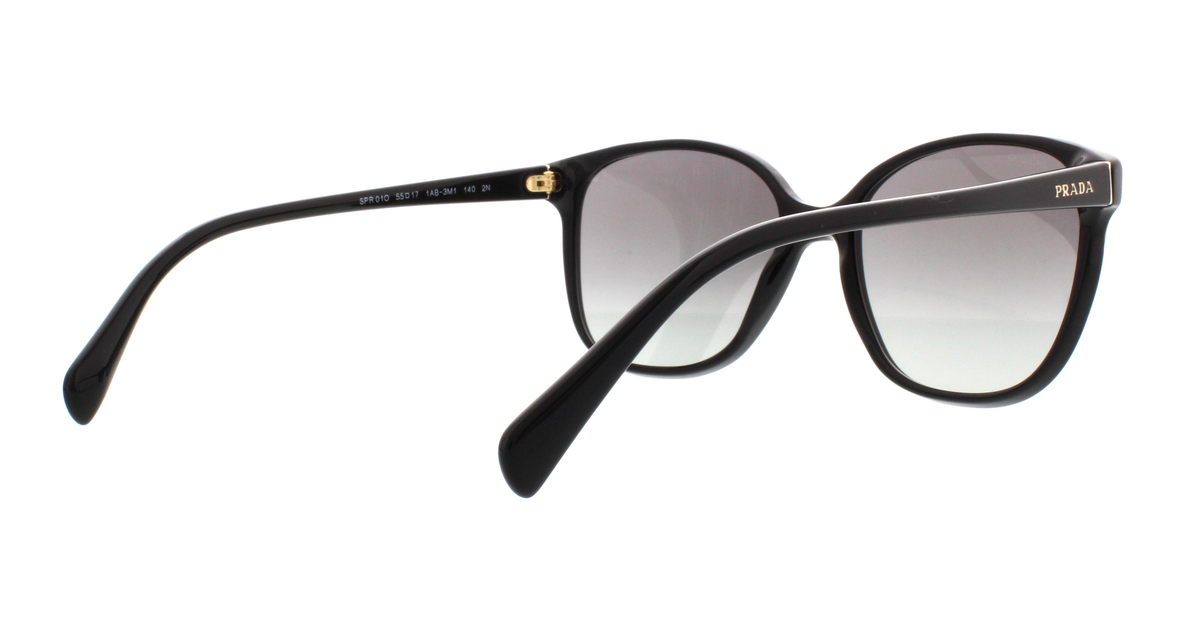 PRADA Sunglasses PR01OS 1AB3M1 Black 55MM eBay