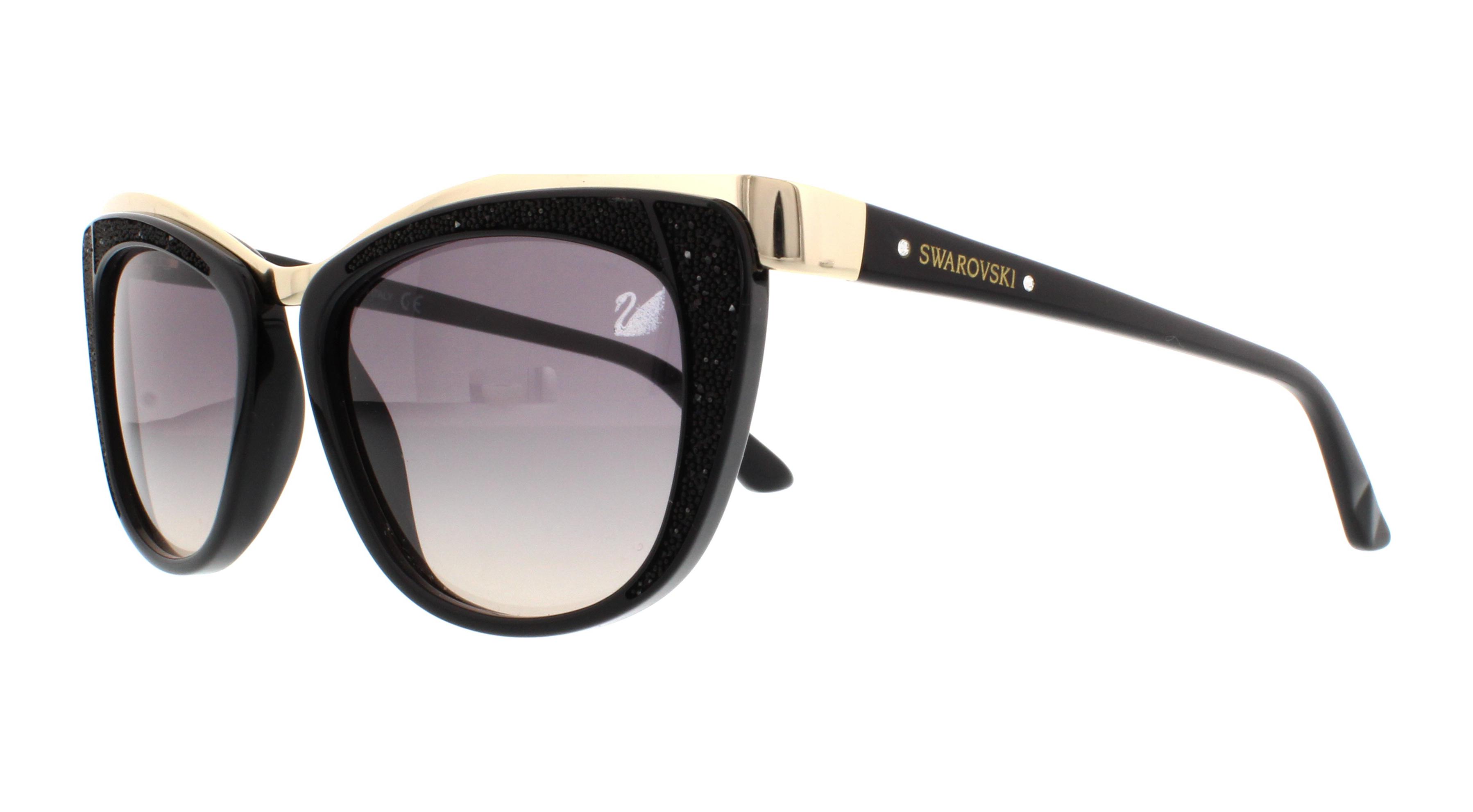 SWAROVSKI Sunglasses SK0061 DIVA 01B Shiny Black 53MM 648676219342 eBay